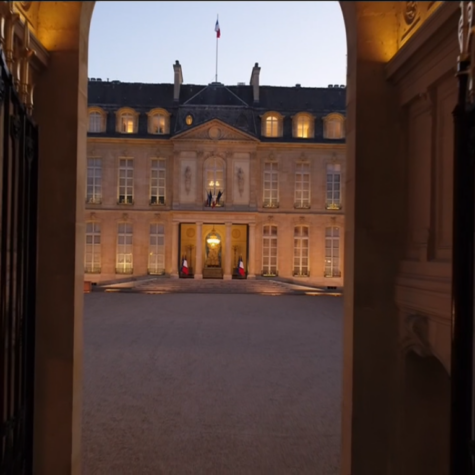 Image de l'Élysée la nuit