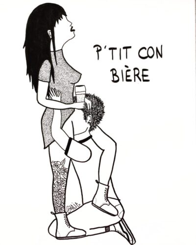 Strasboudoir + Charlie + Ptit con bière + illustrastion + strasbourg