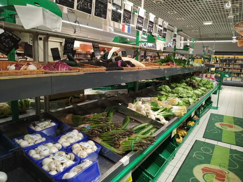 supermarché légumes