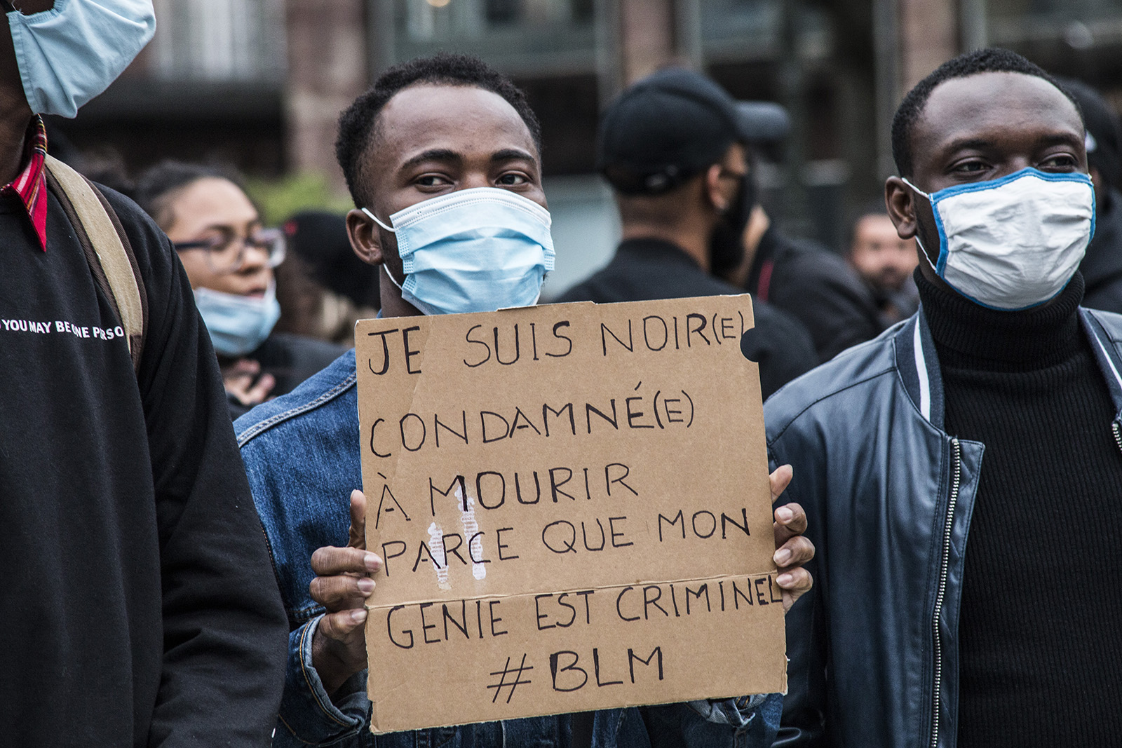 Manifestation Strasbourg Contre les violences policieres et le racisme Justice pour Adama@ Martin Lelievre copie