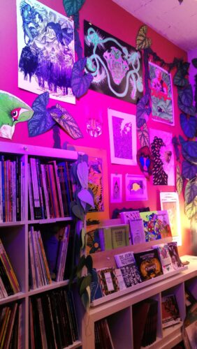 ©Fanny Soriano + librairie le tigre + expo jungle + papier gâchette + strasbourg + illu