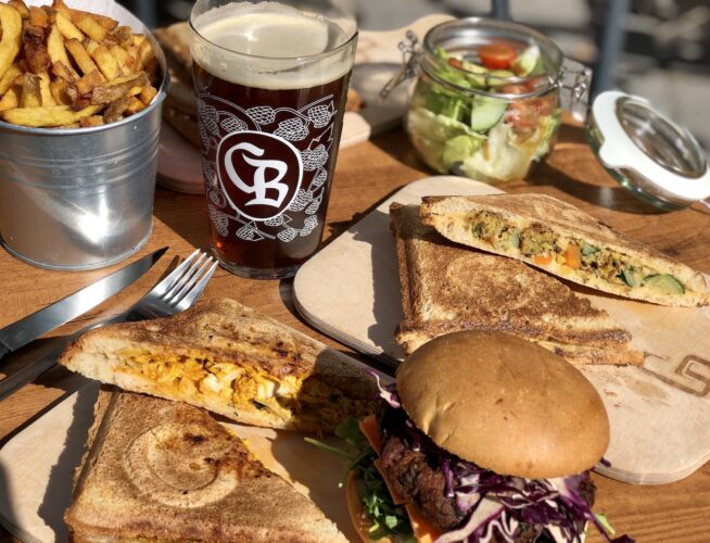 Burger croque monsieur