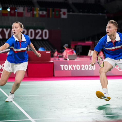 Thom Gicquel et Delphine Delrue en pleine action