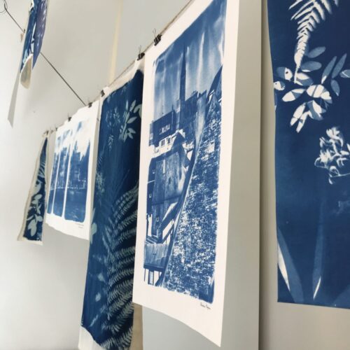 Alexiane Magnin + cyanotype + la parure bleue
