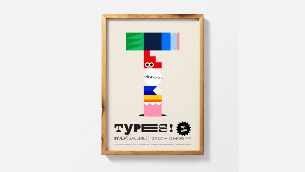 Affiche Inver galerie exposition Types !