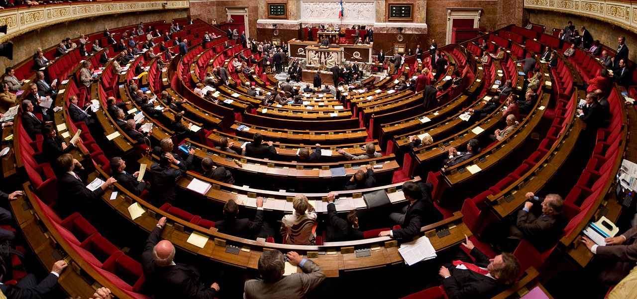 Panorama de l&rsquo;hémicyle de l&rsquo;assemblée nationale