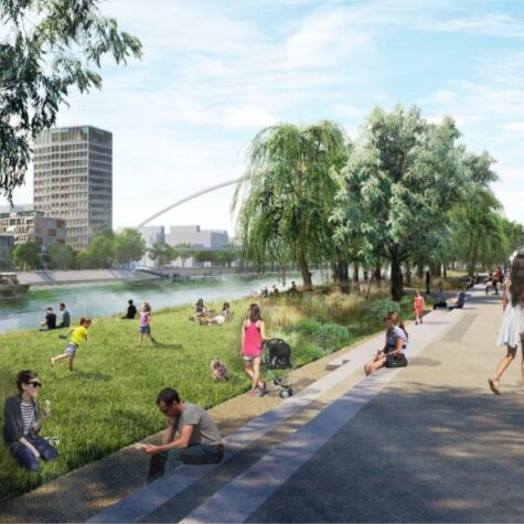 La future promenade du quartier Starlette