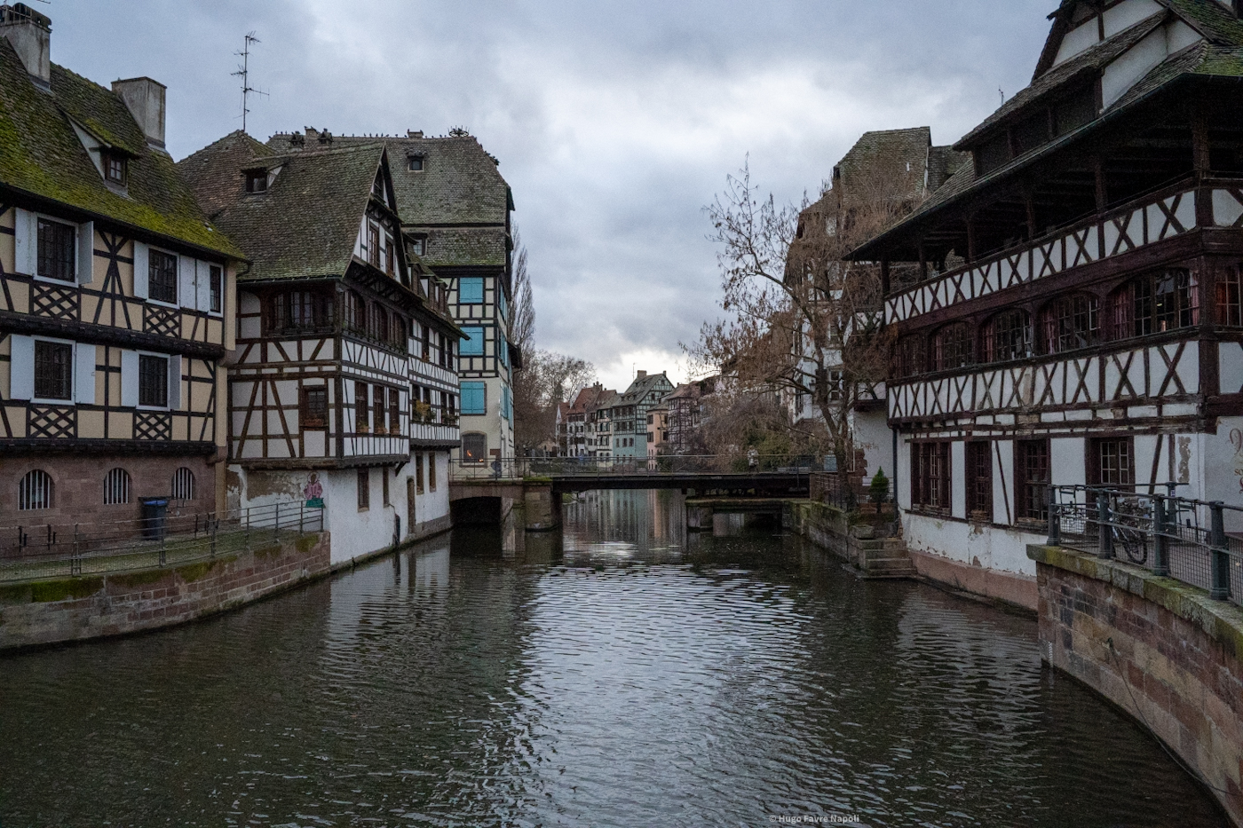 petite france strasbourg ill tourisme colombages hiver