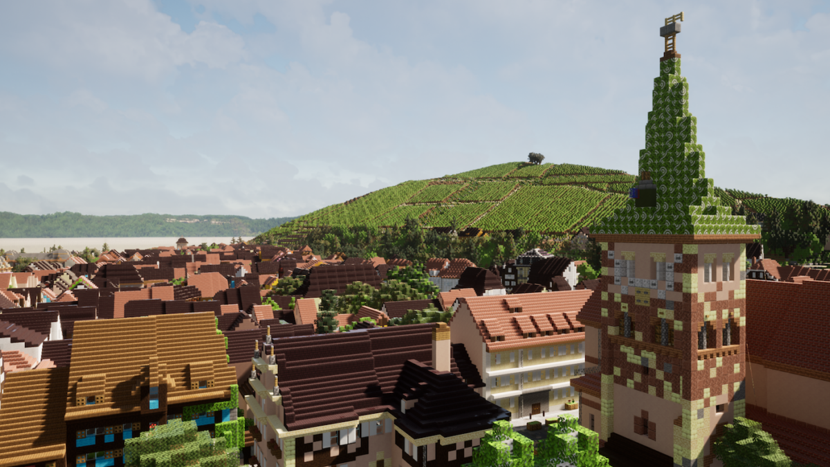 Une vue de Turckheim et de ses vignes