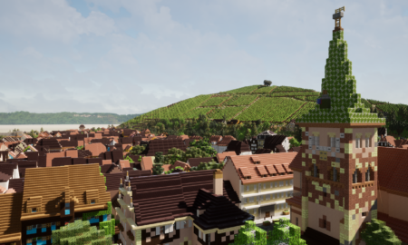 Une vue de Turckheim et de ses vignes