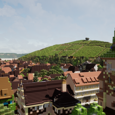 Une vue de Turckheim et de ses vignes
