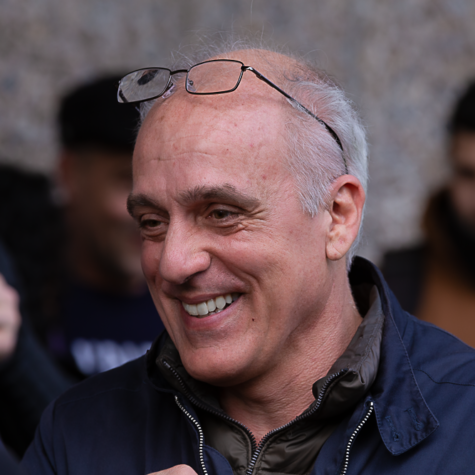 Philippe Poutou en 2020 lors d'une grève interprofessionnelle contre la réforme des retraites