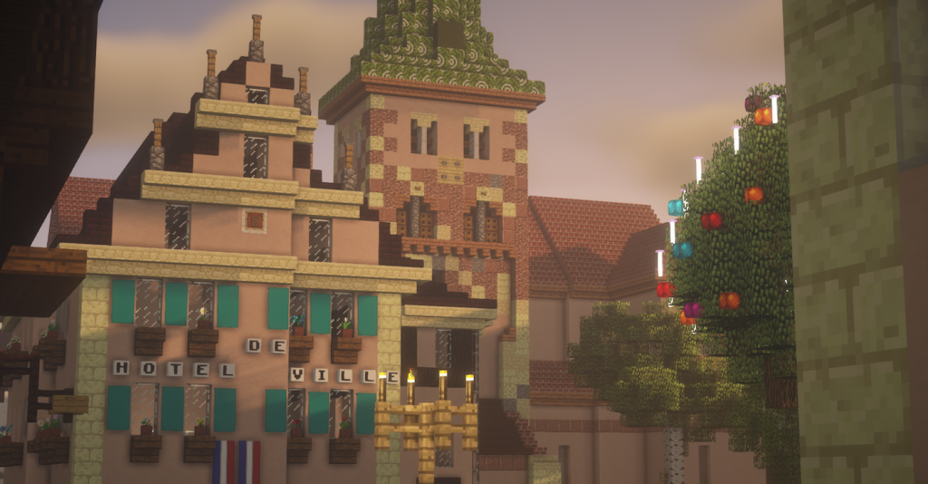 L'Hôtel de ville de Turckheim sur Minecraft