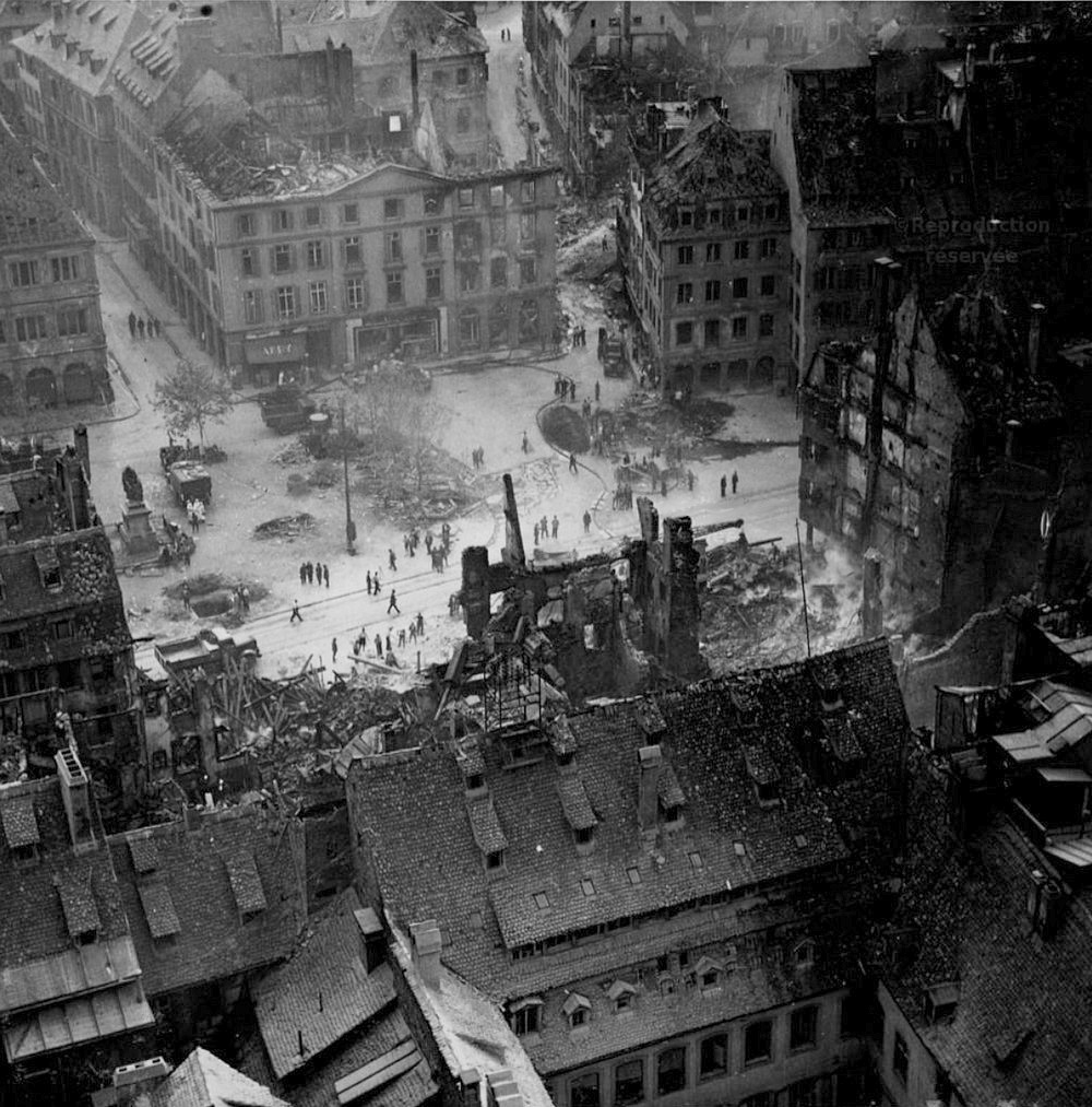 Place gutenberg seconde guerre mondiale bombardement