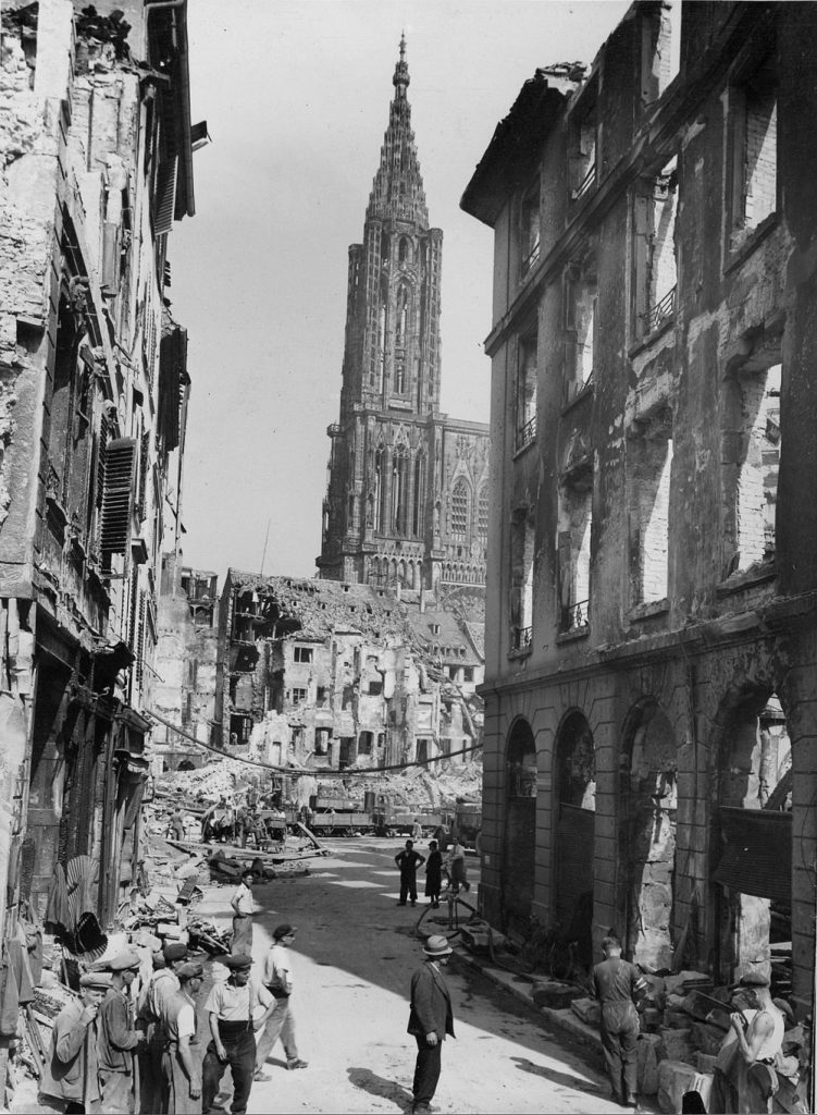 rue gutenberg seconde guerre mondiale bombardement strasbourg