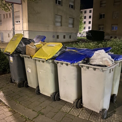 Des poubelles pas collectées à Strasbourg
