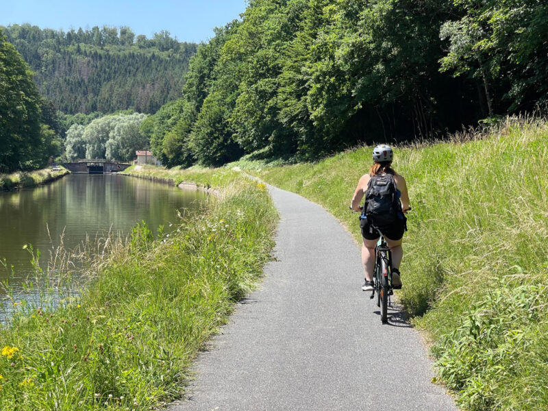 vélo canal de la marne au rhin vallée des éclusiers