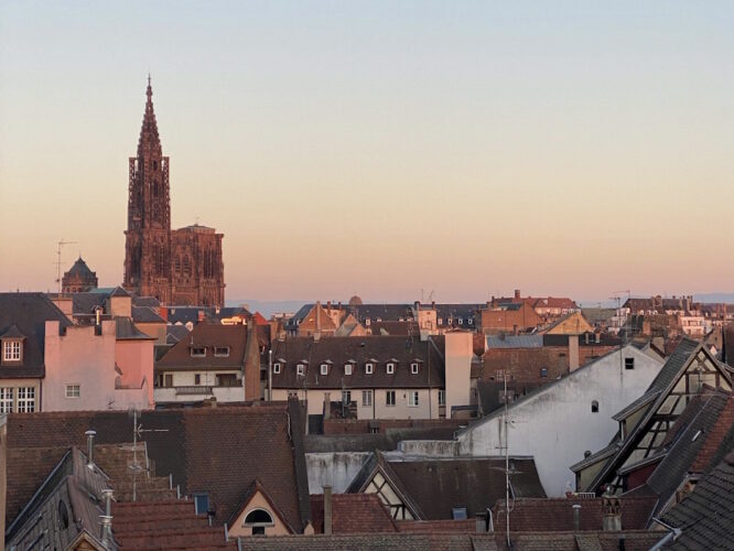 Cathédrale coucher de soleil
