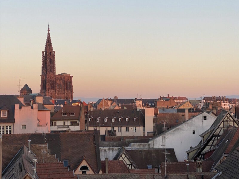 Cathédrale coucher de soleil
