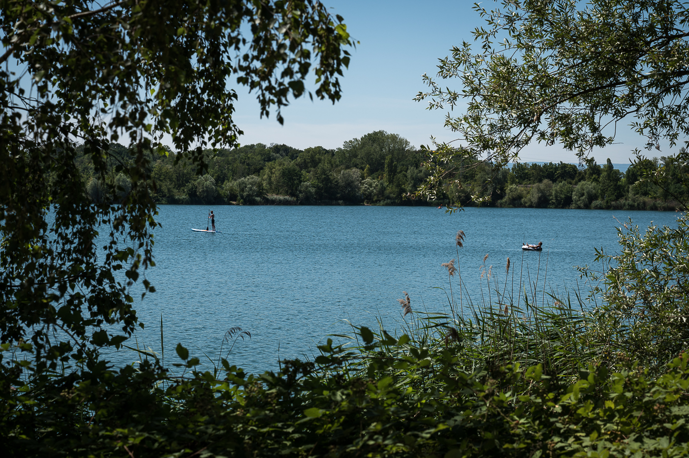 Strasbourg été baignade gravière lac achard