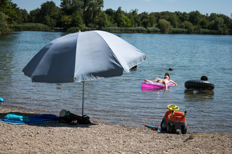 Strasbourg été baignade gravière ballastière