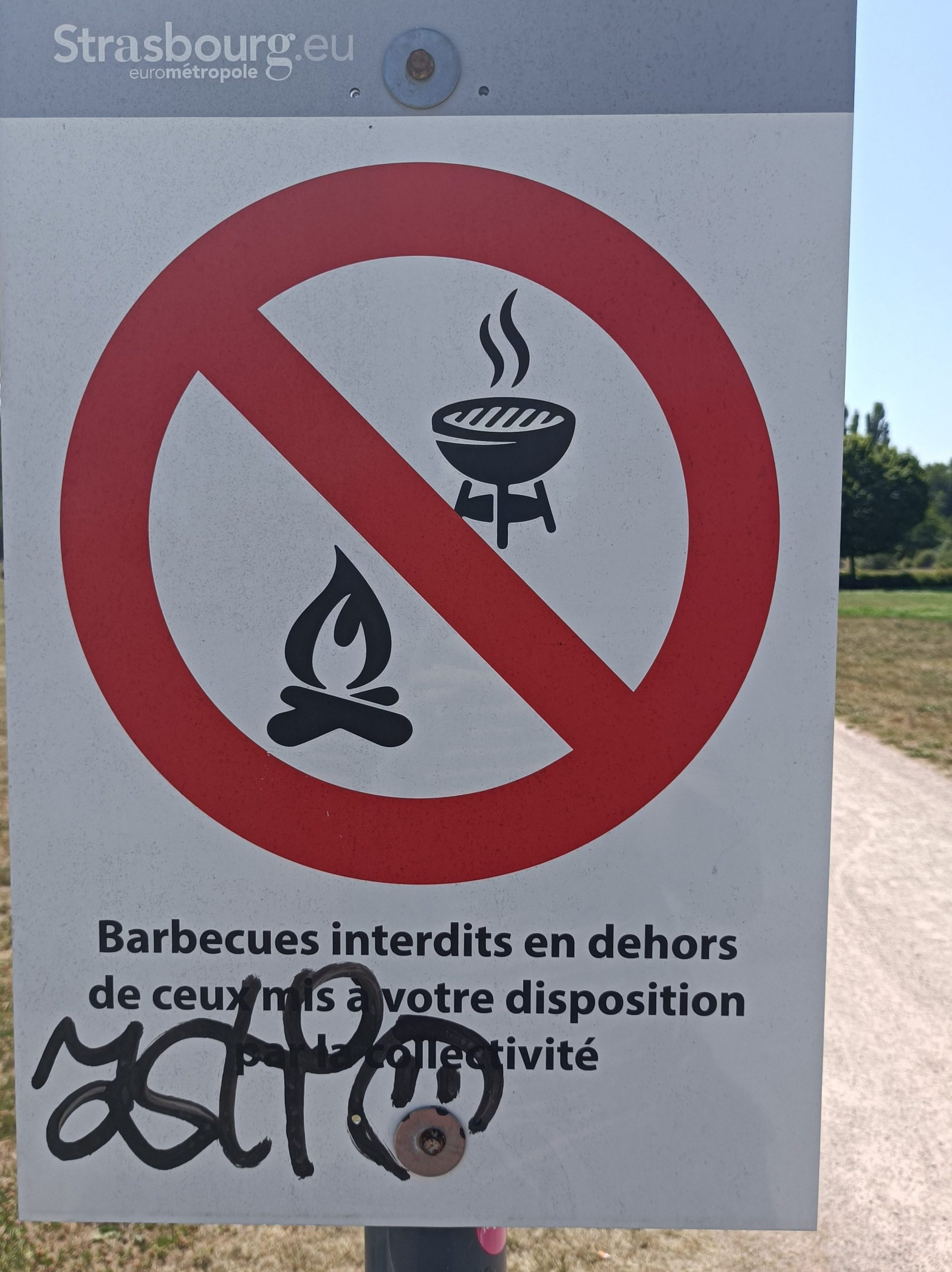 Barbecue pancarte Strasbourg