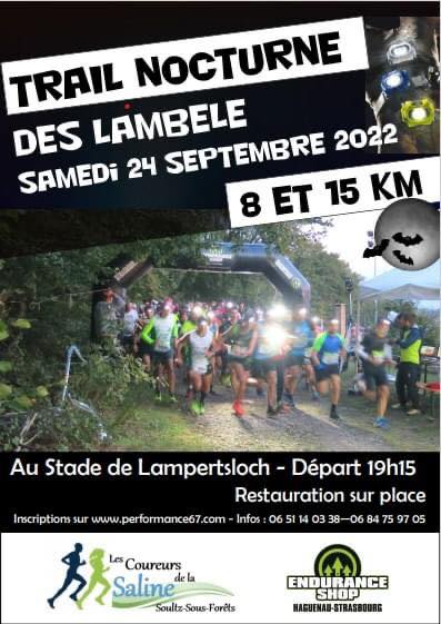 Trail nocturne des Lambele affiche 2022