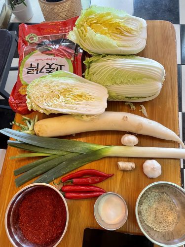 Recette de chef kimchi restaurant coréen Namsan Maru