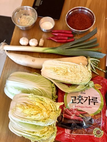 Recette de chef kimchi restaurant coréen Namsan Maru