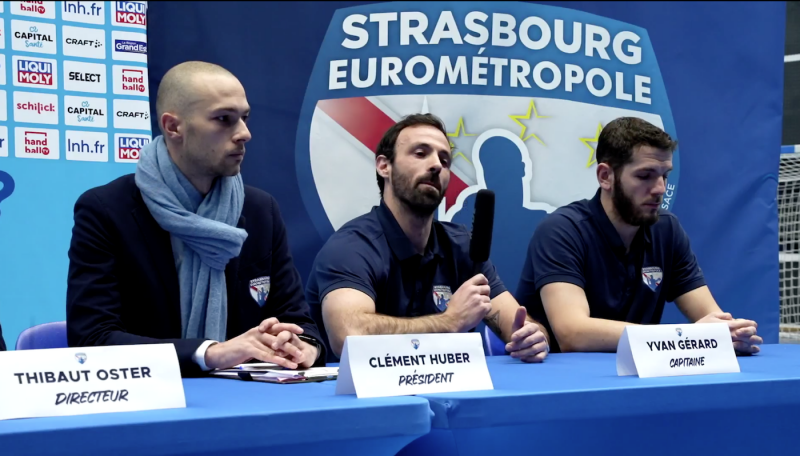 conf de presse sauvetage club handball strasbourg
