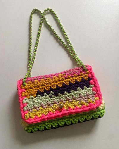 Lisance + Chloé Fallay + sac + crochet + création locale + mode