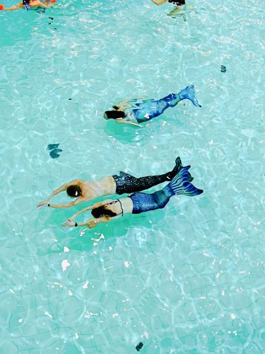 sirène + mermaiding + bains municipaux + piscine