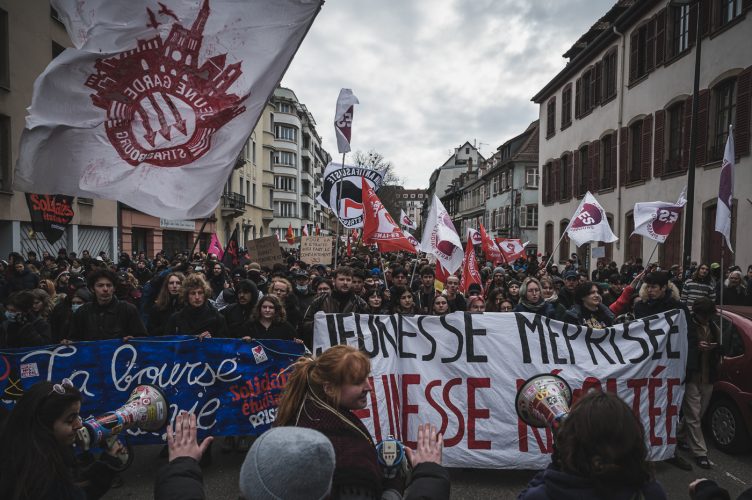 Manifestation réforme des retraites Strasbourg