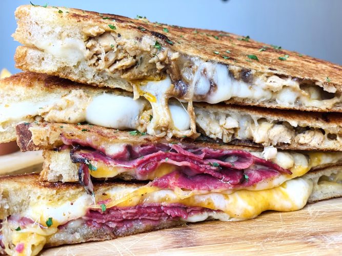 Say cheese grilled cheese sandwich