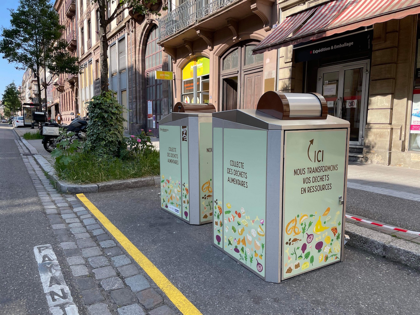 Composter à Strasbourg : des bornes de collecte de déchets alimentaires s’installent dans nos quartiers