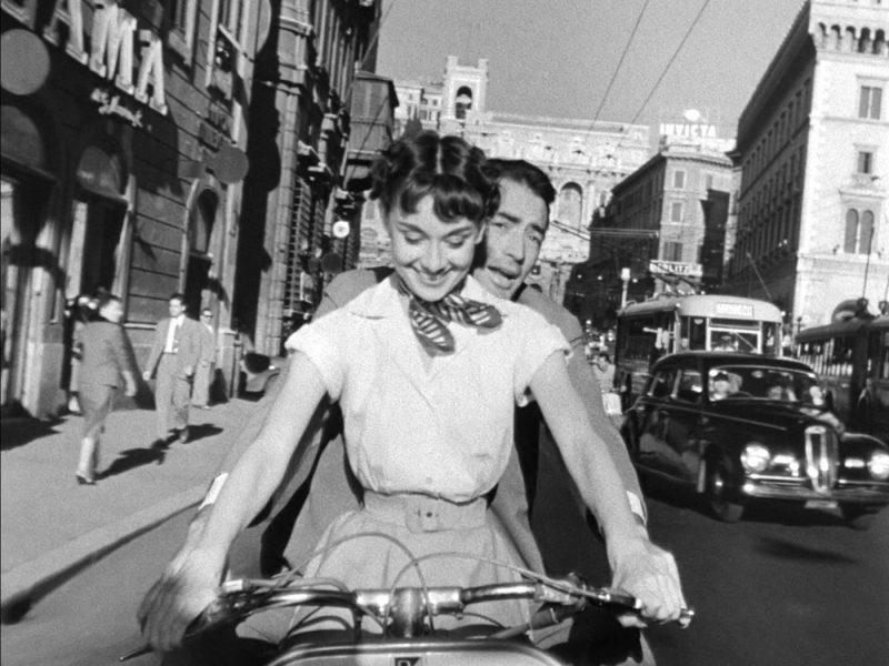 Audrey Hepburn et Gregory Peck dans Vacances romaines