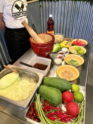 Recette de chef koa thai salade de papaye