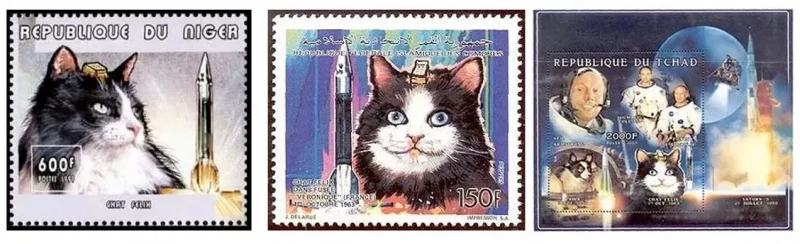 Timbres Felicette Chat Espace