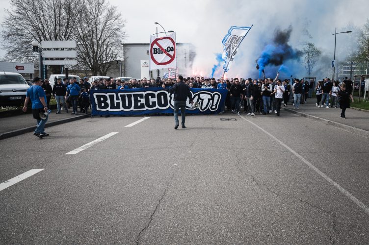 Marche Ultra Boys 90 contre BlueCo Ultras Racing Club de Strasbourg Football