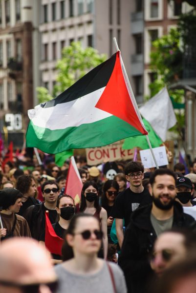 manifestation 1er mai travail carnaval festif cortege Palestine