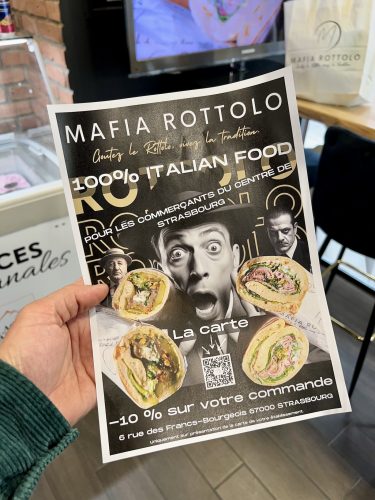 Mafia Rottolo Sandwich pizza roulée