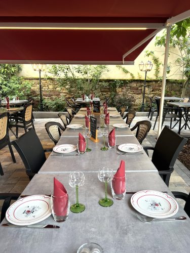 Flammen&rsquo;Truch terrasse tarte flambée weadele choucroute poisson