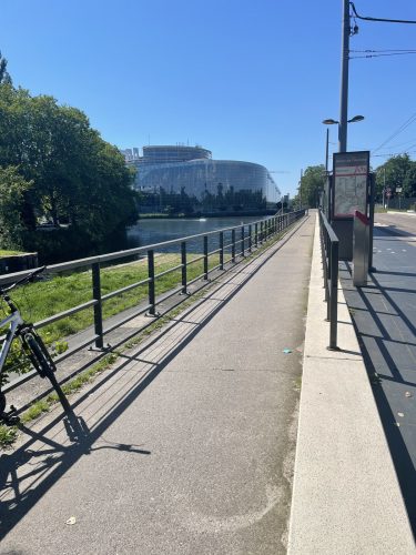 Parlement européen piste cyclable