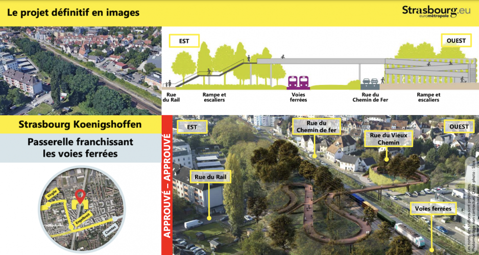 passerelle tram ouest