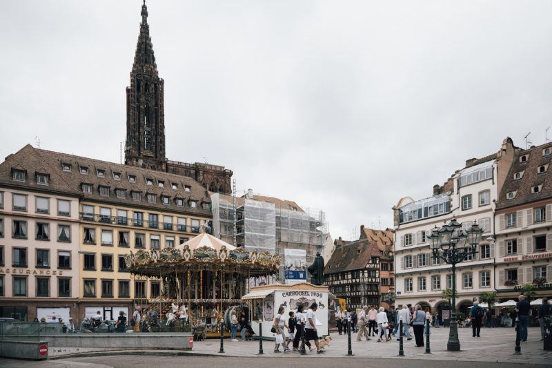 Place Gutenberg vue Cathédrale