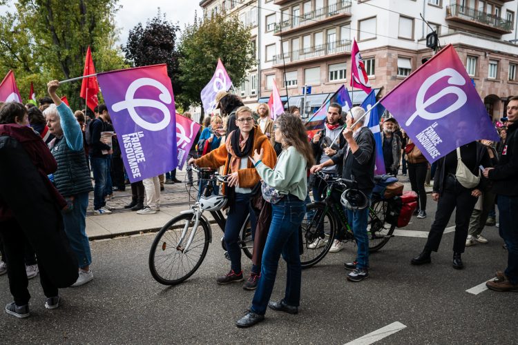 Rentrée sociale manifestation Strasbourg retraites gouvernement Barnier