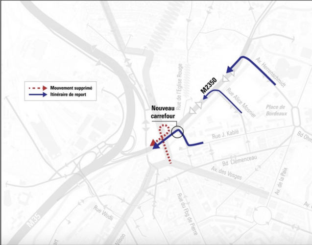 nouveaux schémas de circulation place de haguenau