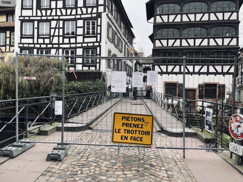 pont tournant travaux petite france