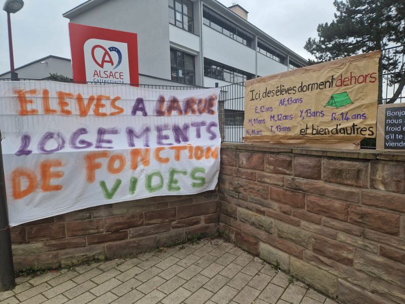 Collège Lesay-Marnésia enfants à la rue SDF Sans-abris