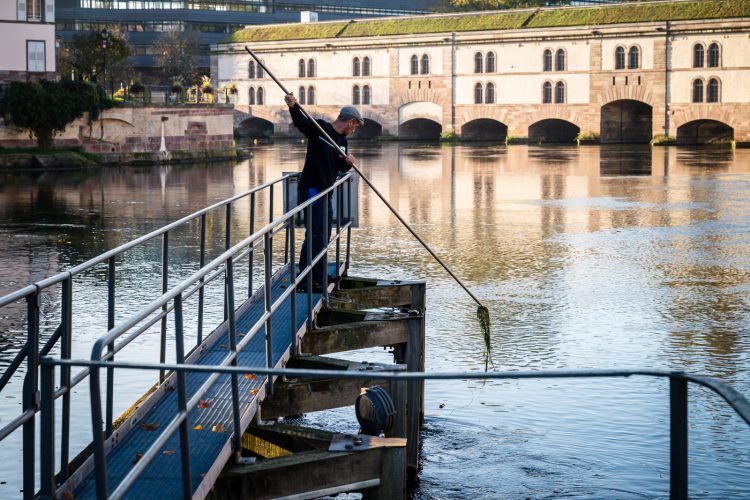 éclusier écluse VNF transport fluvial péniche Strasbourg Ill canal canaux